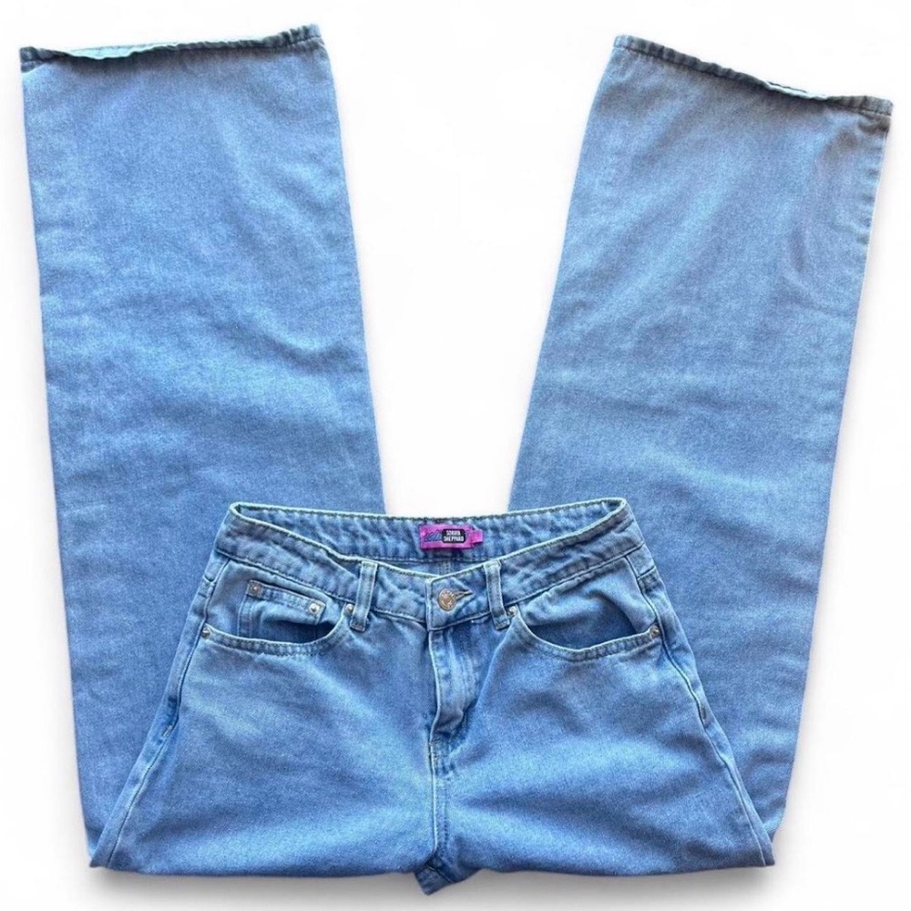 Edikted Light Blue Straight Leg Jeans